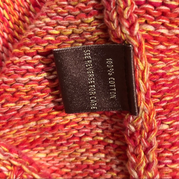 525 America Crew Neck Thick Knit Sweater / Heathered Orange / Women M - Picture 4 of 10